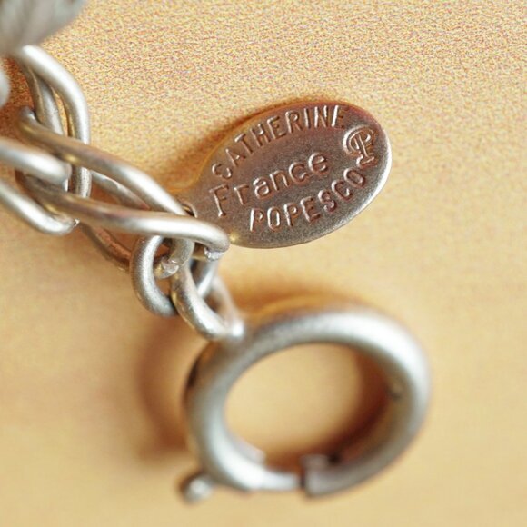 Vintage Catherine Popesco France Ocean Charm Bracelet – Starfish, Shell & Anchor - Picture 3 of 4